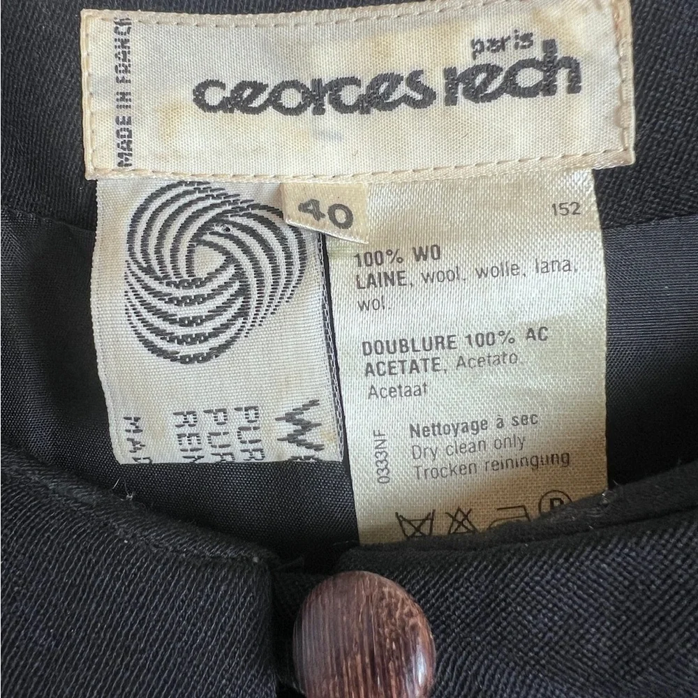 Vintage George Rech Wool Dress 40 - Picture 6 of 10